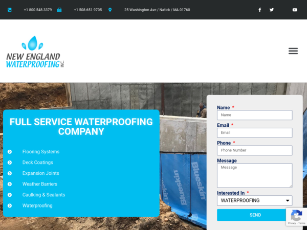 New England Waterproofing Inc