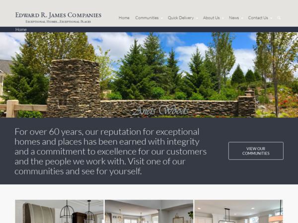 E R James Homes Design Center