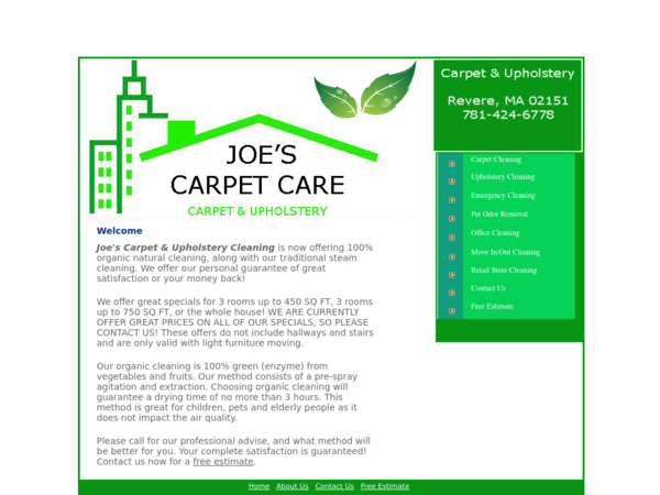 Joes Carpet Cleaning