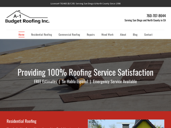 A-1 Budget Roofing Inc