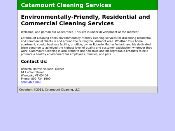 Catamount Cleaning Services