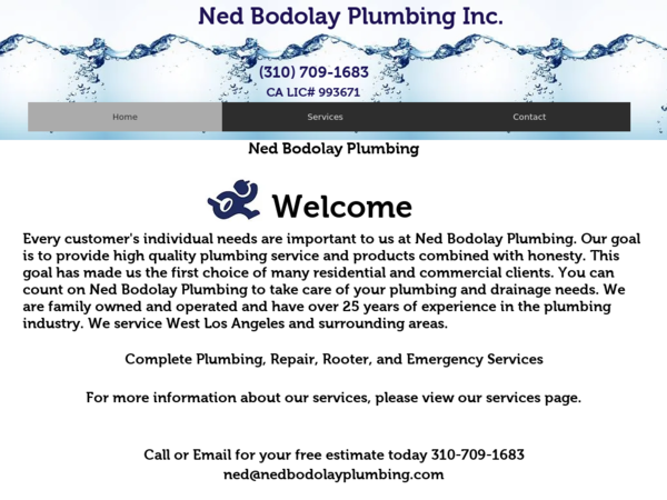 Ned Bodolay Plumbing Inc.