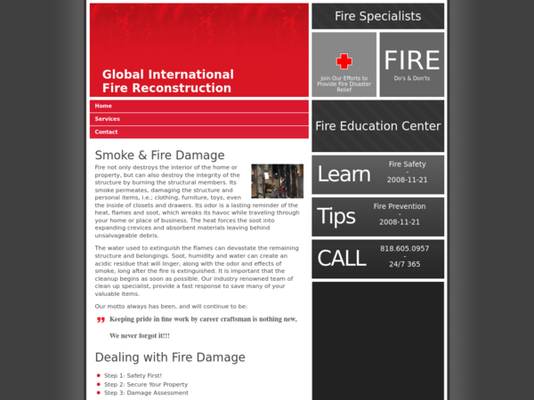 Global International Fire Reconstruction