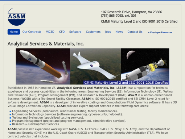 Analytical Services Materials