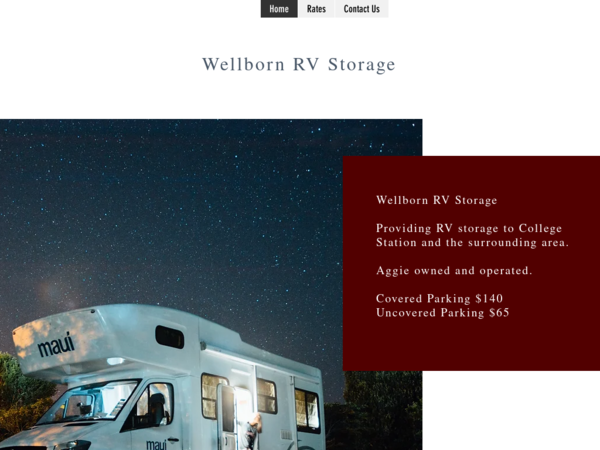 Wellborn RV Storage