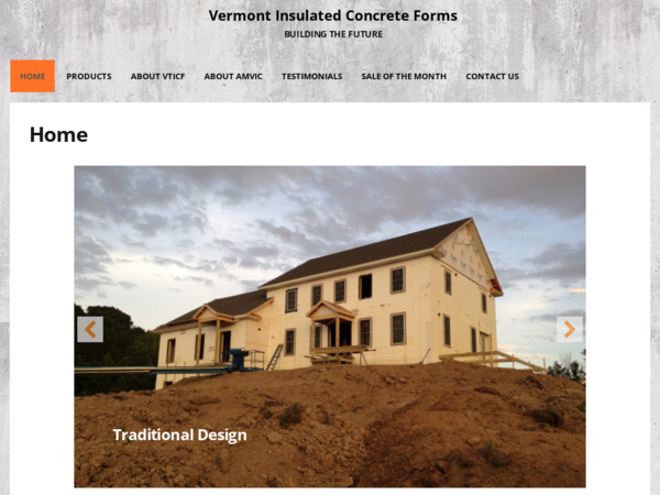 Vermont Insulated Concrete Form