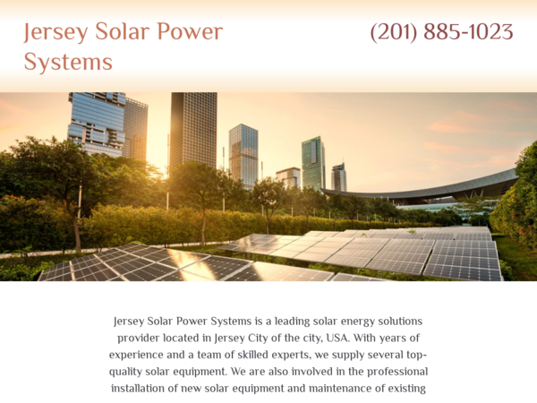 Jersey Solar Power Systems