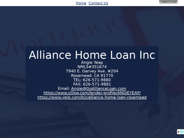 Alliance Home Loan Inc