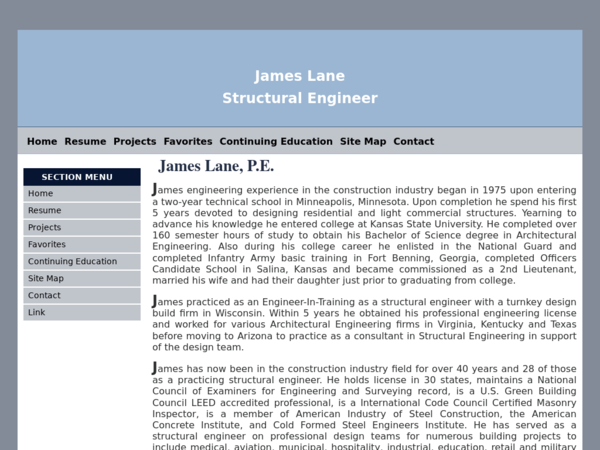 James A Lane PE