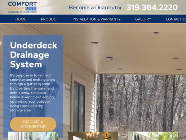 Comfort Zone Underdeck Drainage System