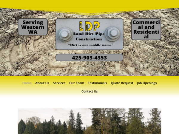 Land Dirt Pipe Construction