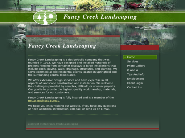 Fancy Creek Landscaping