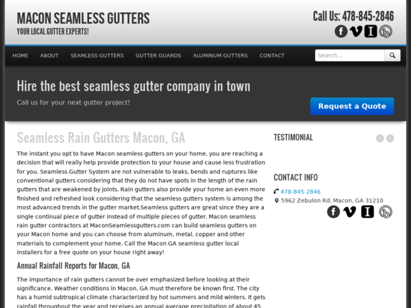 Macon Seamless Gutters