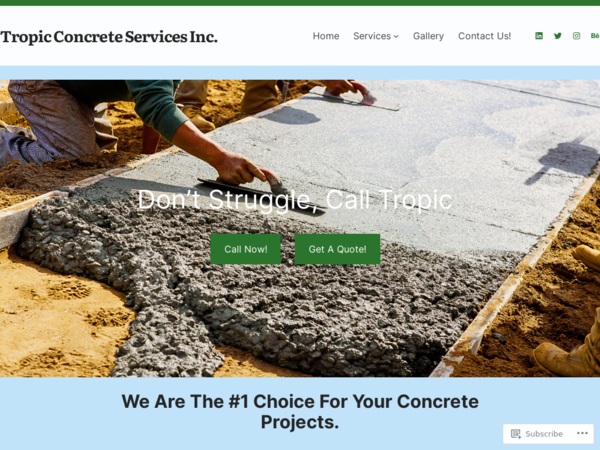 Tropic Concrete Services Inc