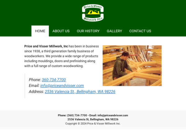 Price & Visser Millwork Inc