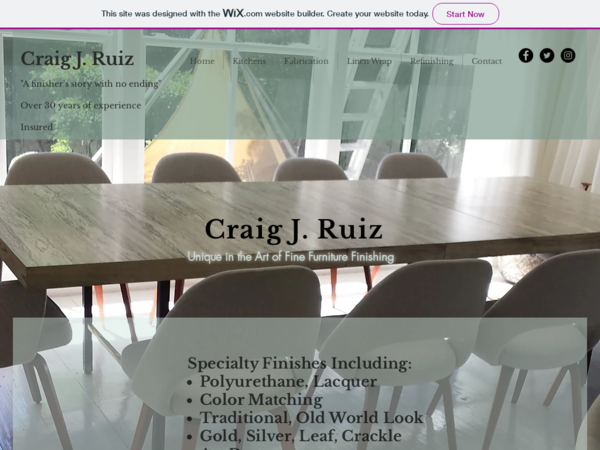 Craig J. Ruiz Furniture Finisher