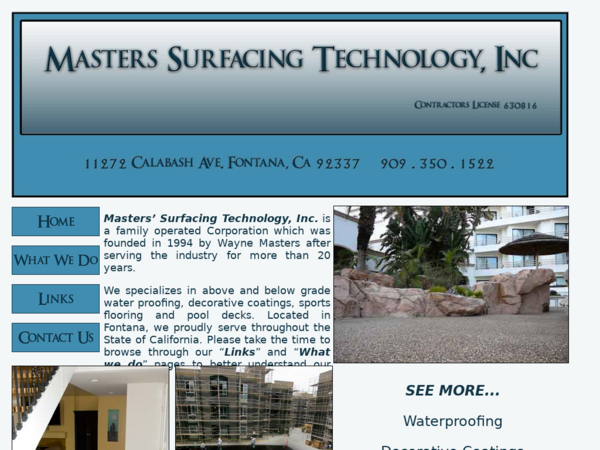 Masters Surfacing Tech Inc