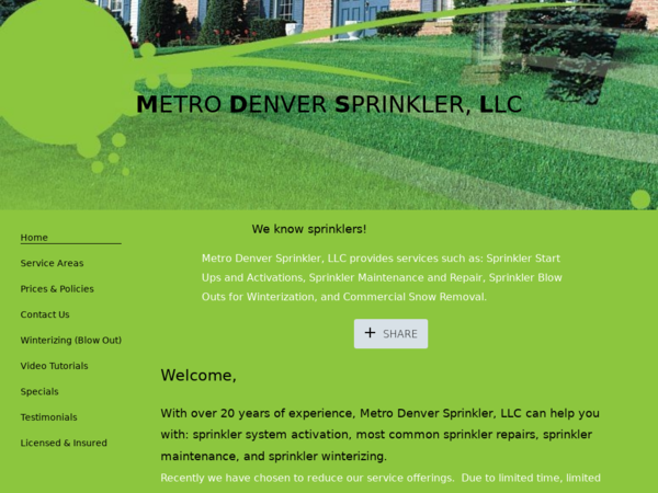 Metro Denver Sprinkler