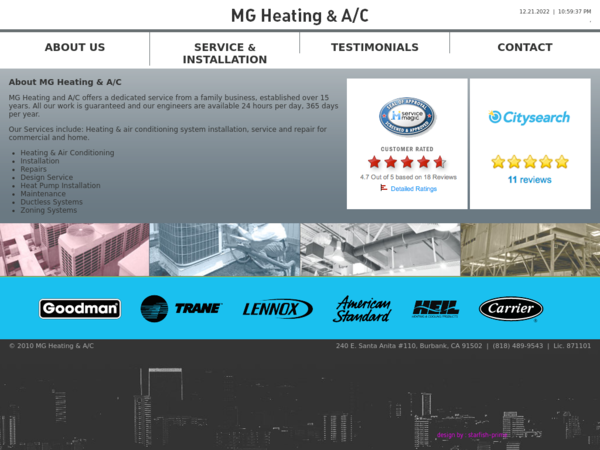 Mg Heating & Air Conditioning