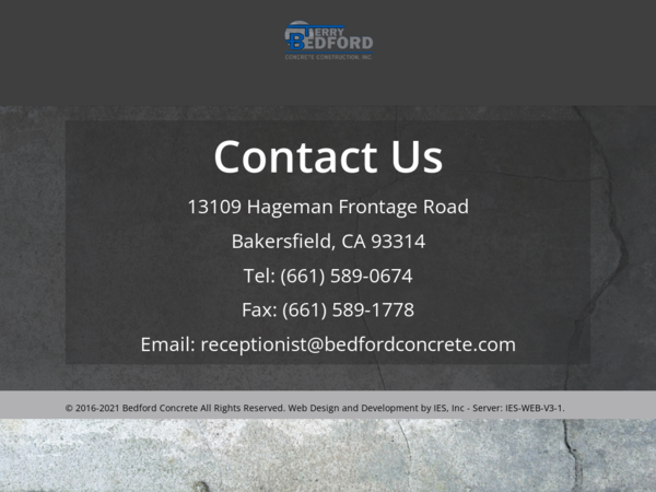 Terry Bedford Concrete Construction