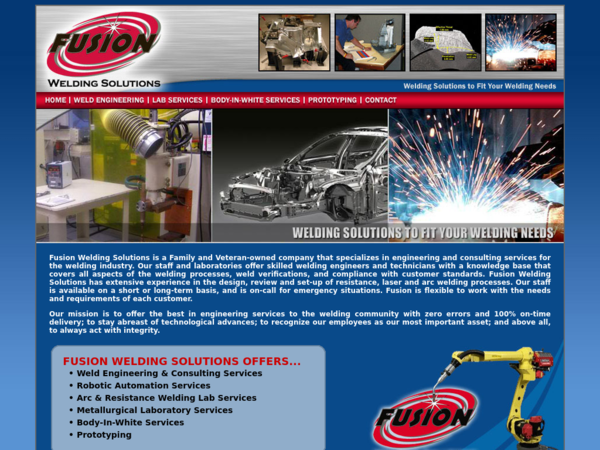Fusion Welding Solutions
