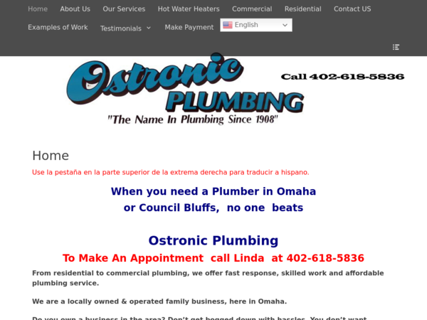 Ostronic Plumbing