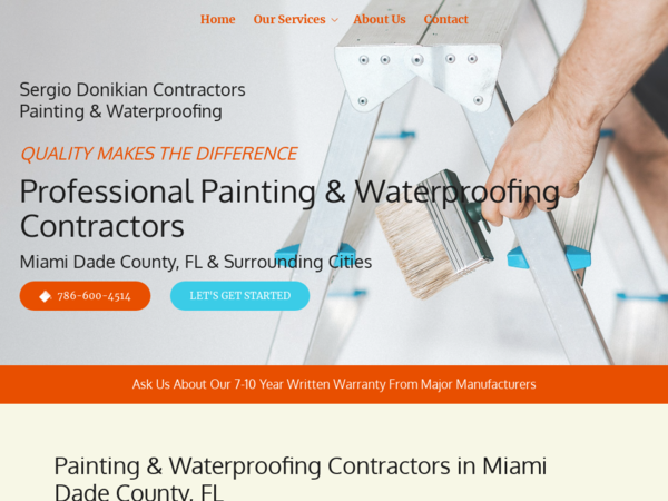 Sergio Donikian Contractors Painting and Waterproofing