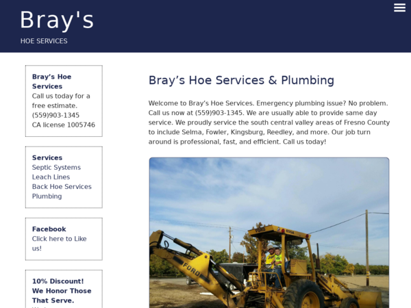 Bray's Hoe Services