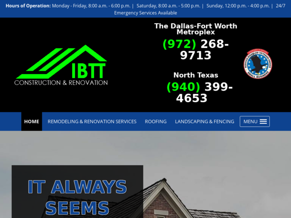 Ibtt Construction & Renovation