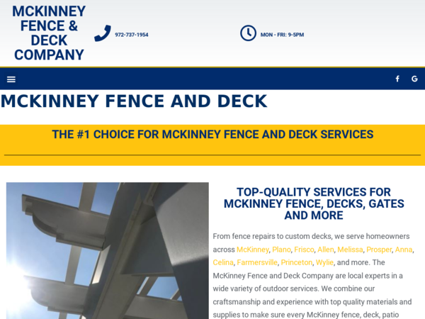 McKinney Fence and Deck