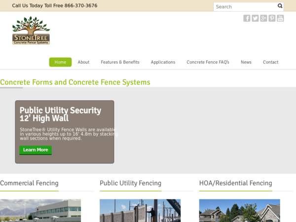 Stonetree Concrete Fence Wall Systems