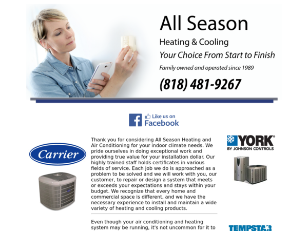 All Season Heating & Cooling