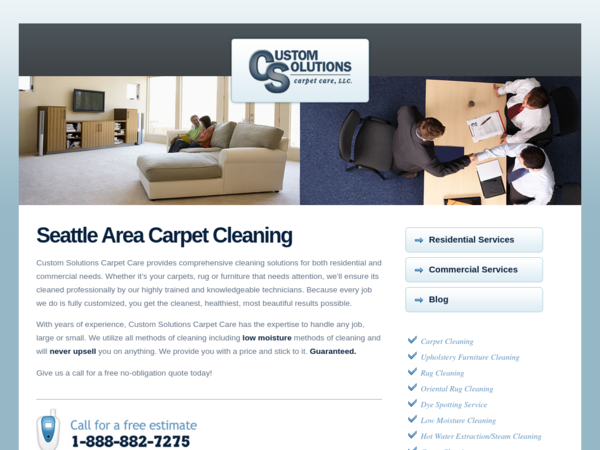 Custom Solutions Carpet Care