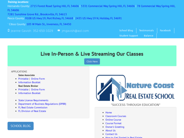 Nature Coast Real Estate School