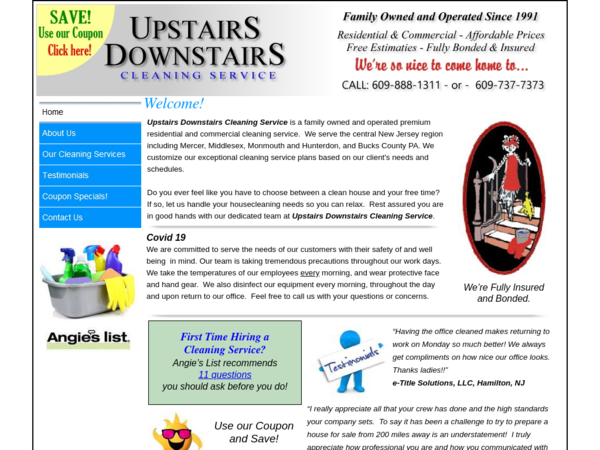 Upstairs Downstairs Cleaning