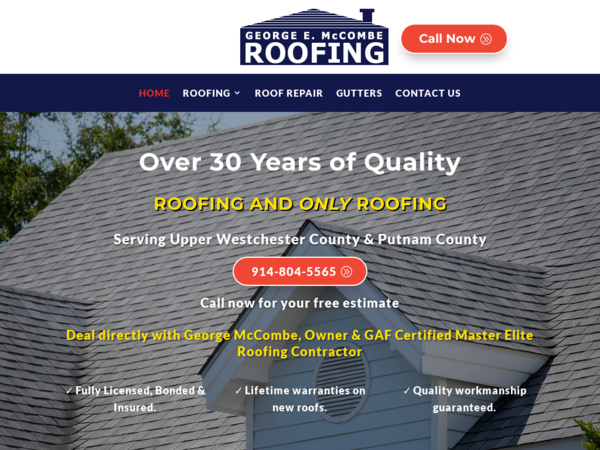 George E McCombe Roofing