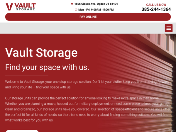 Vault Storage Ogden
