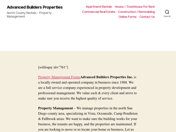 Advanced Builders Properties