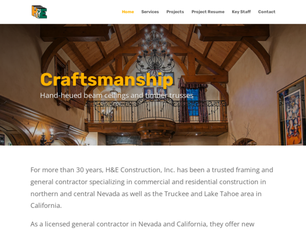 H & E Construction Inc