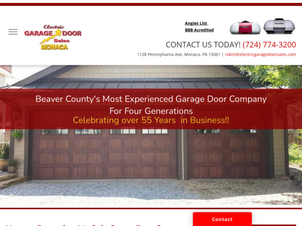 Electric Garage Door Sales