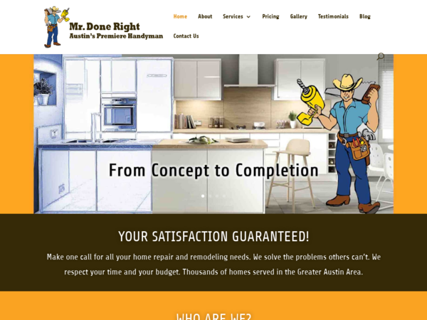 Mr. Done Right Handyman Contractor Austin