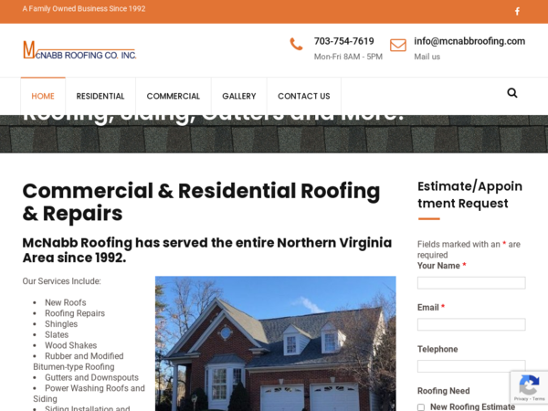 Mc Nabb Roofing Co Inc