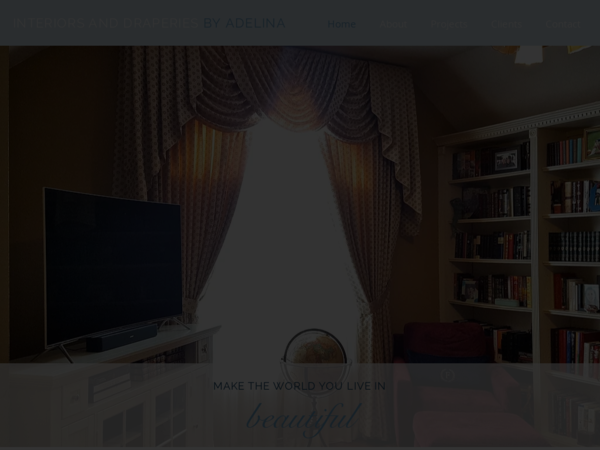 Interiors and Draperies by Adelina
