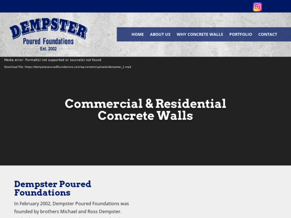 Dempster Poured Foundations