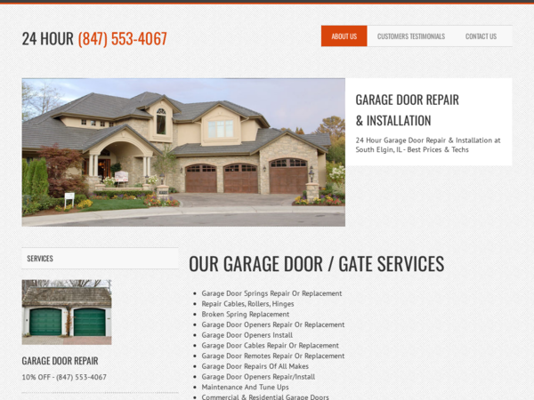 South Elgin Garage Door Repair CO