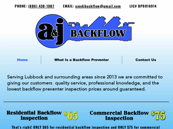 A&J Backflow Testing LLC