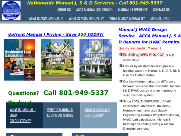 Acca Manual J Load Calculations