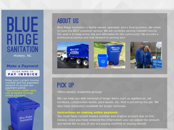 Sanitation Blue Ridge