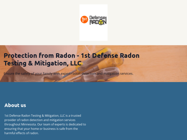 1st Defense Radon Testing and Mitigation