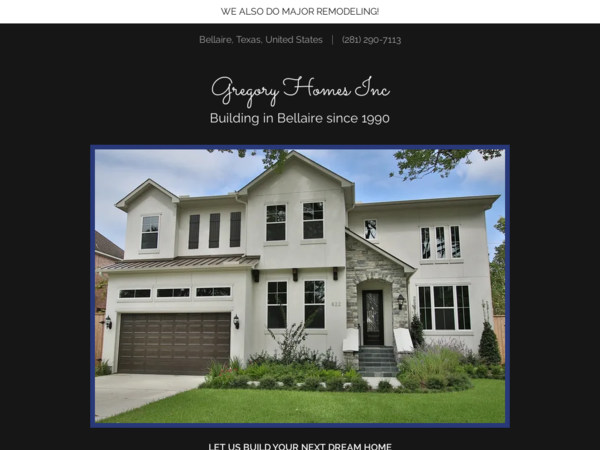 Gregory Homes Inc Bellaire